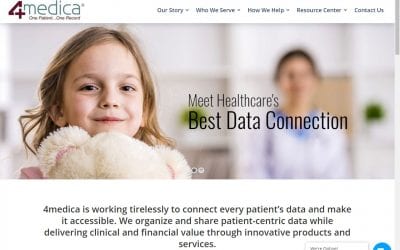 New 4medica Website Revealed for Healthcare’s Best Data Connection